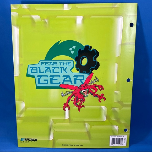 VTG Y2K Digimon 3-hole pocket folders - set of 2 - Picture 6 of 11